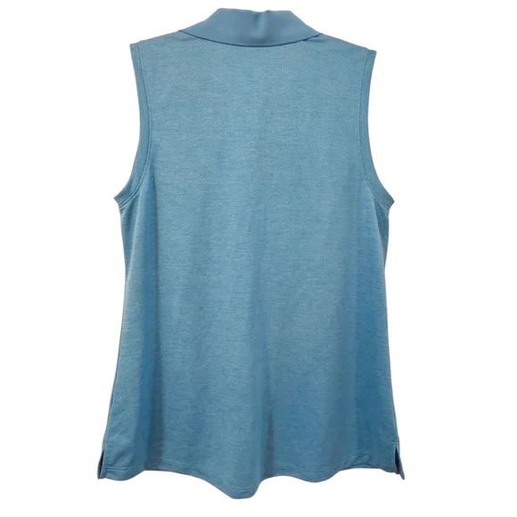 NWT Walter Hagen Women's Clubhouse Scallop Sleeveless Polo Size M - Picture 3 of 7